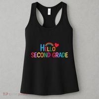 Hello Second Grade Team 2nd Grade Back To School Teacher Women's Tank Top thumb 3