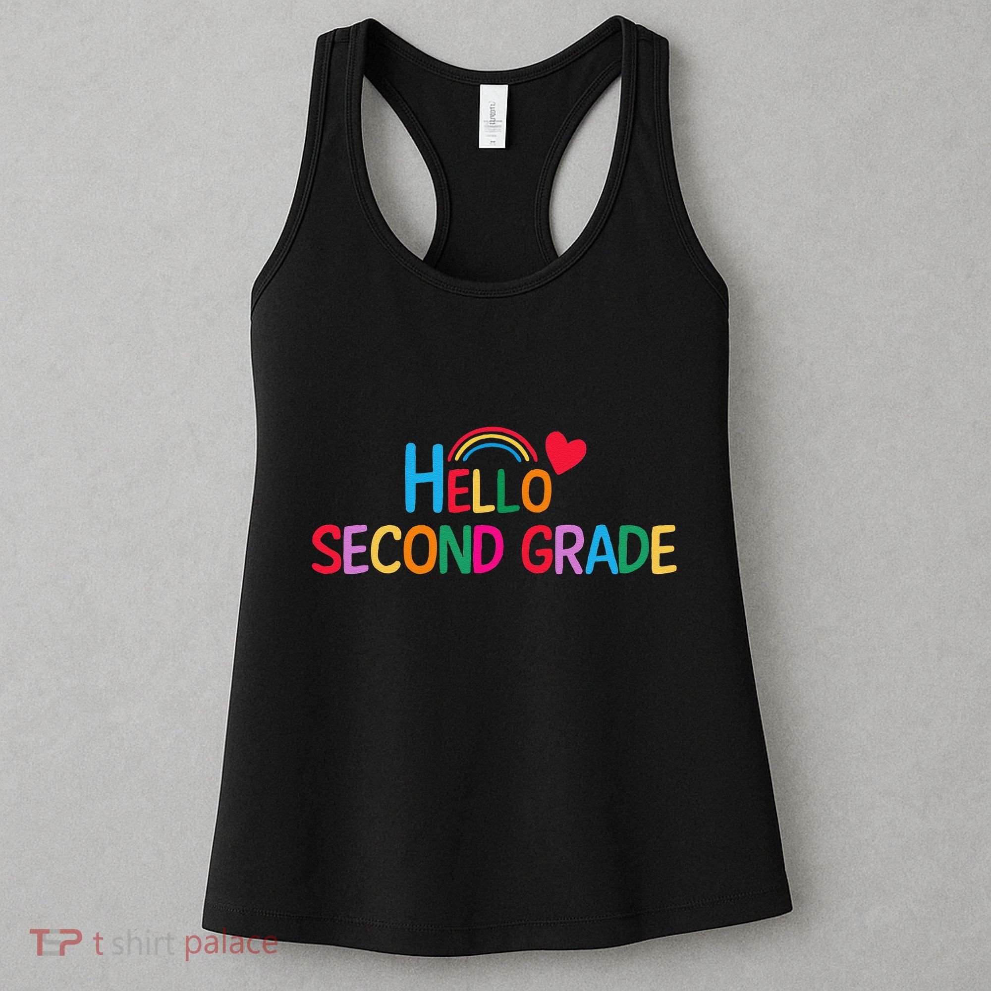 Hello Second Grade Team 2nd Grade Back To School Teacher Women's Tank Top