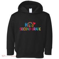 Hello Second Grade Team 2nd Grade Back To School Teacher Toddler Hoodie thumb 0