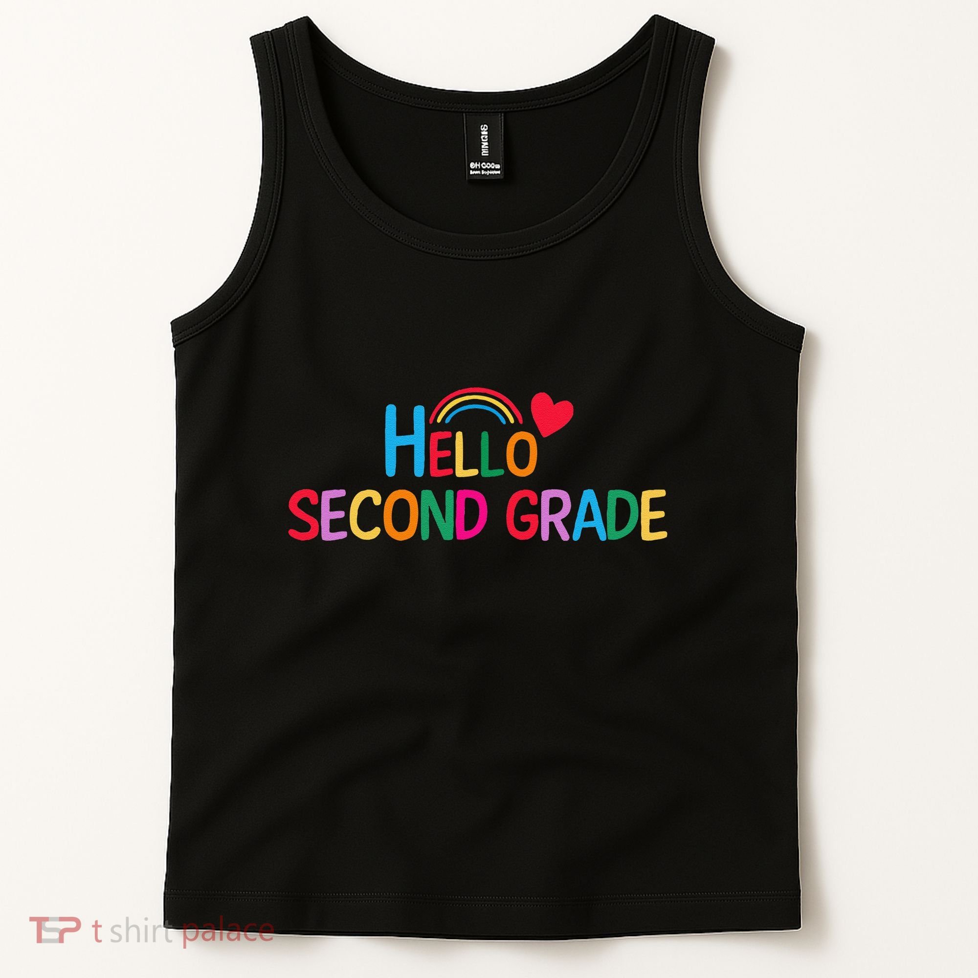 Hello Second Grade Team 2nd Grade Back To School Teacher Tank Top