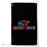 Hello Second Grade Team 2nd Grade Back To School Teacher Golf Towel thumb 0