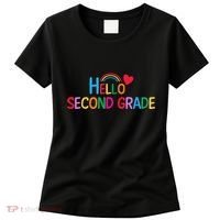 Hello Second Grade Team 2nd Grade Back To School Teacher Women's T-Shirt thumb 0