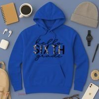 Hello Sixth Grade Leopard 6Th Grade Gift Back To School Gift Hoodie thumb 3