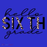 Hello Sixth Grade Leopard 6Th Grade Gift Back To School Gift Long Sleeve Shirt thumb 2