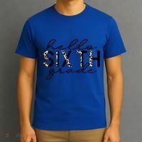 Hello Sixth Grade Leopard 6Th Grade Gift Back To School Gift T-Shirt thumb 3