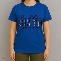 Hello Sixth Grade Leopard 6Th Grade Gift Back To School Gift T-Shirt thumb 4