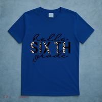 Hello Sixth Grade Leopard 6Th Grade Gift Back To School Gift T-Shirt thumb 5