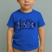 Hello Sixth Grade Leopard 6Th Grade Gift Back To School Gift Toddler T-Shirt thumb 2
