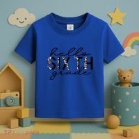 Hello Sixth Grade Leopard 6Th Grade Gift Back To School Gift Toddler T-Shirt thumb 3