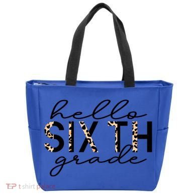 Hello Sixth Grade Leopard 6Th Grade Gift Back To School Gift Tote Bag