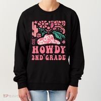Howdy Second Grade Western Cowgirls 2nd Grade Squad Teacher Women's Sweatshirt thumb 0