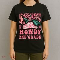 Howdy Second Grade Western Cowgirls 2nd Grade Squad Teacher T-Shirt thumb 4