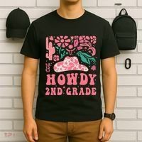 Howdy Second Grade Western Cowgirls 2nd Grade Squad Teacher T-Shirt thumb 6
