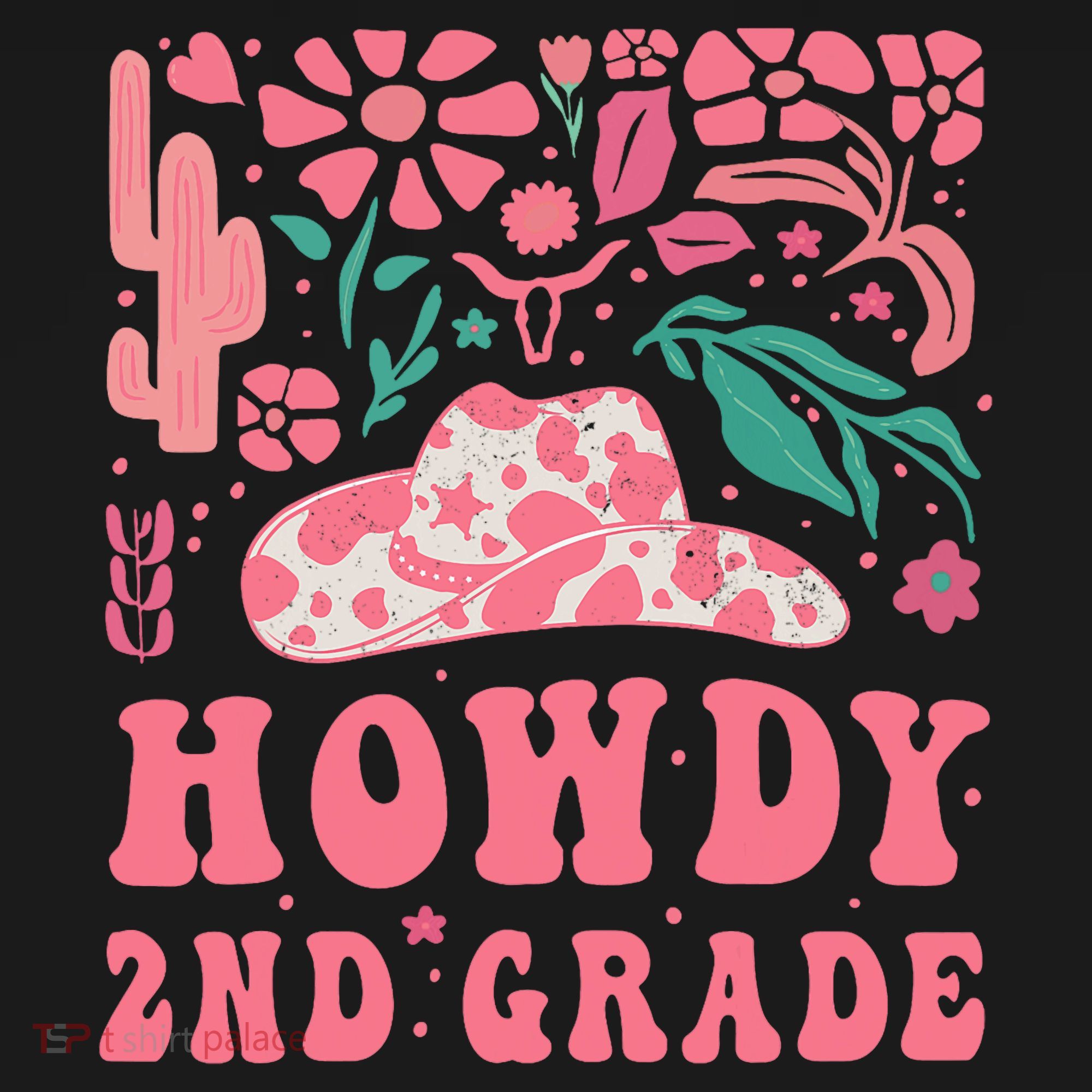 Howdy Second Grade Western Cowgirls 2nd Grade Squad Teacher Women's Hoodie