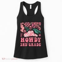 Howdy Second Grade Western Cowgirls 2nd Grade Squad Teacher Women's Tank Top thumb 0