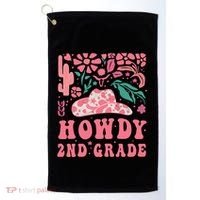 Howdy Second Grade Western Cowgirls 2nd Grade Squad Teacher Golf Towel thumb 0