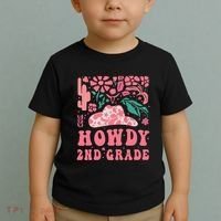 Howdy Second Grade Western Cowgirls 2nd Grade Squad Teacher Toddler T-Shirt thumb 2