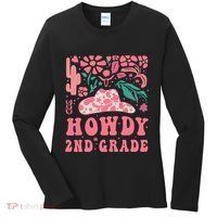 Howdy Second Grade Western Cowgirls 2nd Grade Squad Teacher Women's Long Sleeve Shirt thumb 0