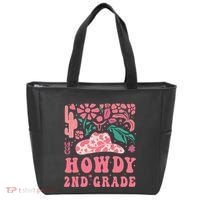 Howdy Second Grade Western Cowgirls 2nd Grade Squad Teacher Tote Bag thumb 0