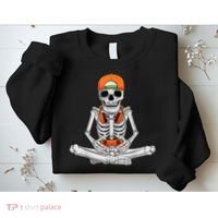 Halloween Skeleton Gamer Video Gaming Boys Sweatshirt thumb 2