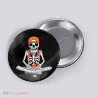 Halloween Skeleton Gamer Video Gaming Boys Button thumb 0