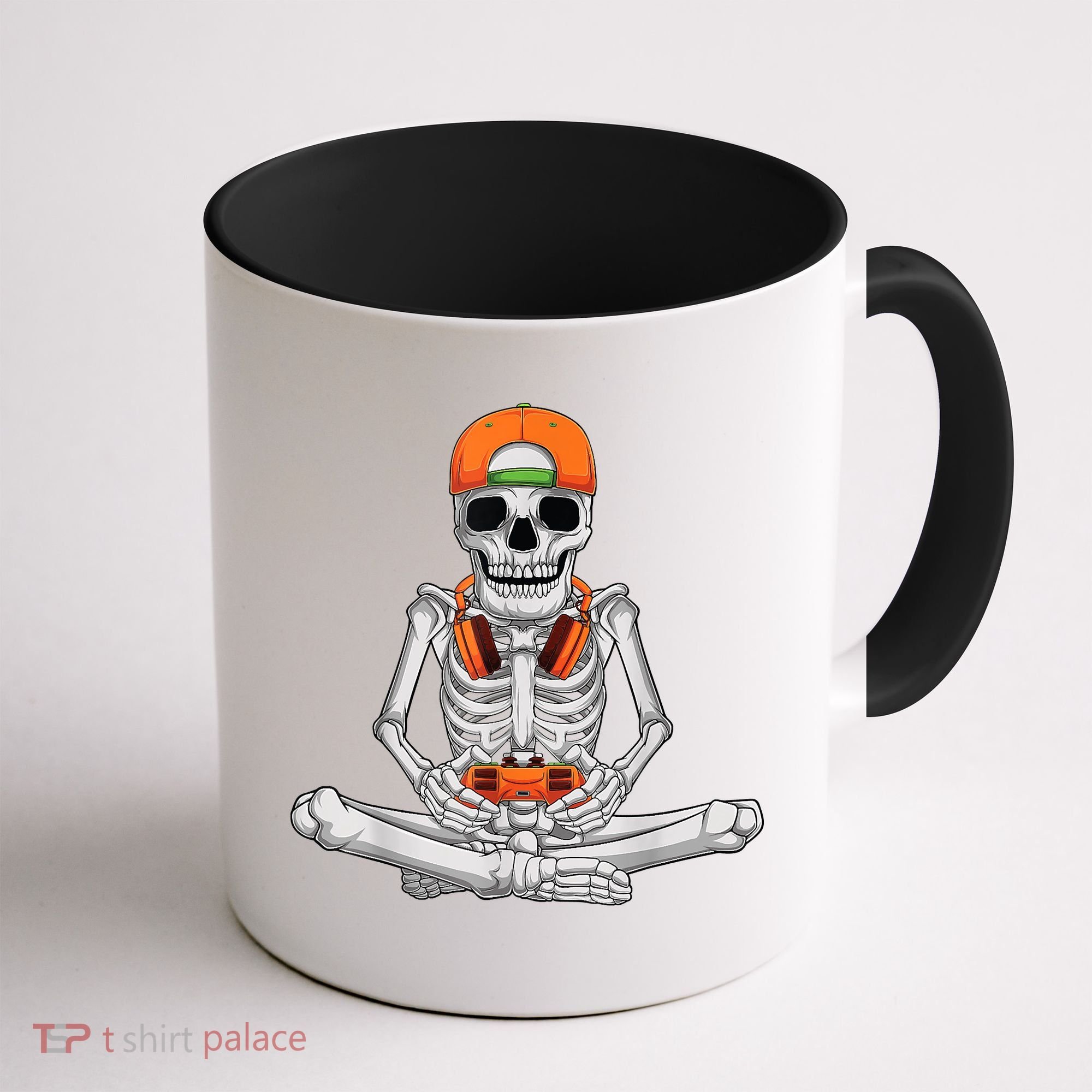 Halloween Skeleton Gamer Video Gaming Boys Coffee Mug