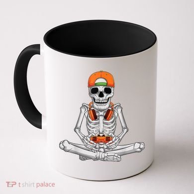 Halloween Skeleton Gamer Video Gaming Boys Coffee Mug