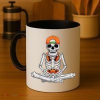 Halloween Skeleton Gamer Video Gaming Boys Coffee Mug thumb 4