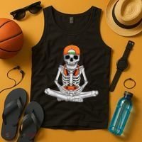 Halloween Skeleton Gamer Video Gaming Boys Tank Top thumb 4