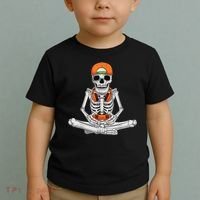 Halloween Skeleton Gamer Video Gaming Boys Toddler T-Shirt thumb 2