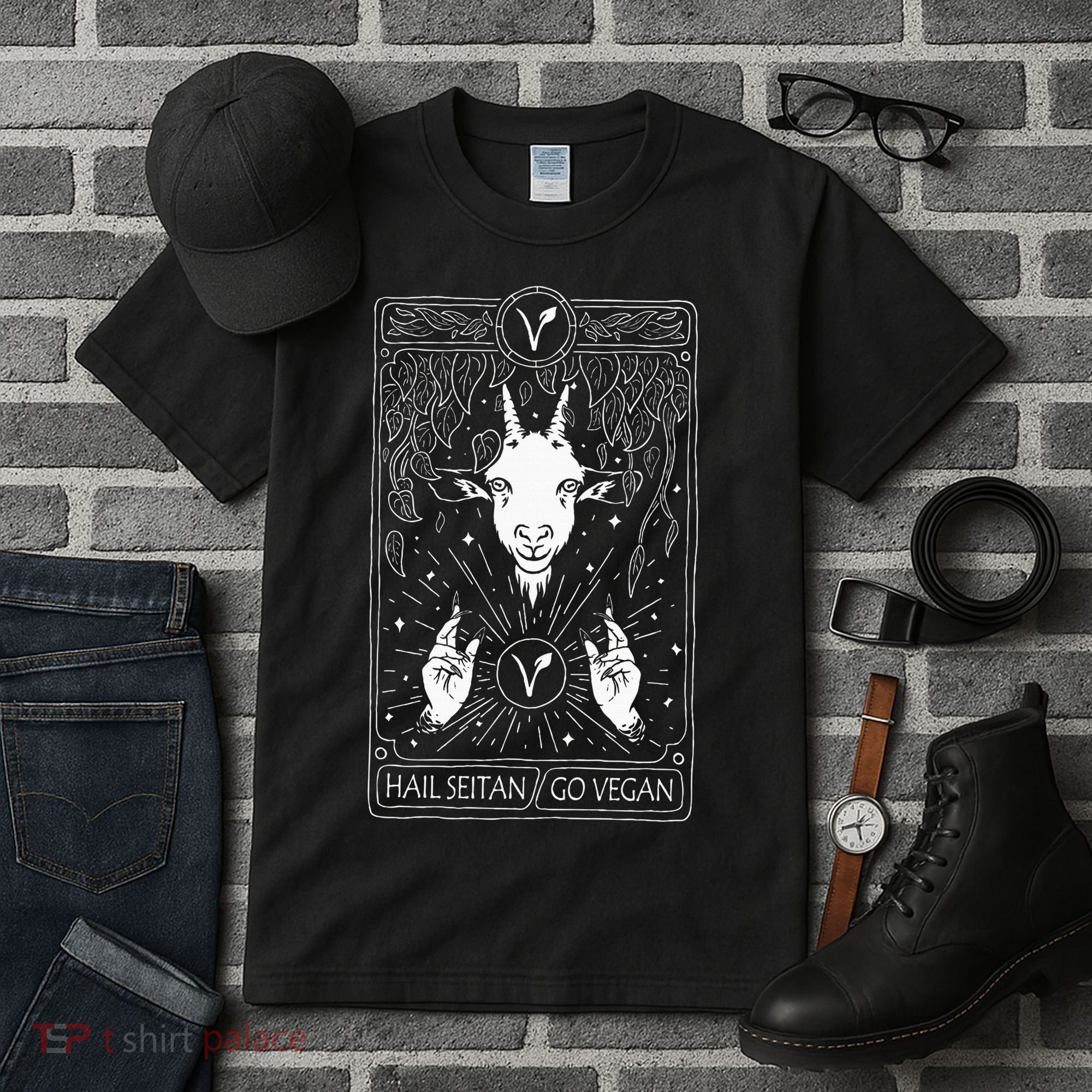 Hail Seitan Go Vegan Tall T-Shirt