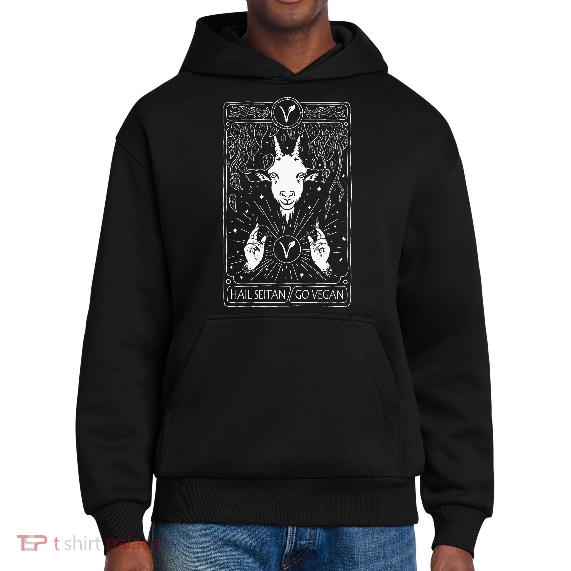 Hail Seitan Go Vegan District V.I.T. Heavyweight Hoodie