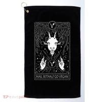 Hail Seitan Go Vegan Golf Towel thumb 0
