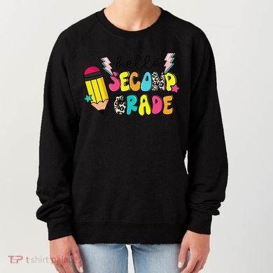 Hello Second Grade Team 2nd Grade Teacher Back To School Women's Sweatshirt