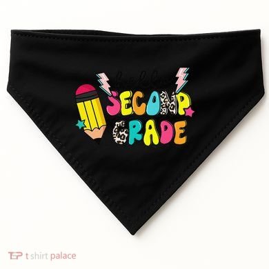 Hello Second Grade Team 2nd Grade Teacher Back To School USA-Made Doggie Bandana
