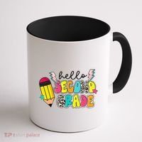 Hello Second Grade Team 2nd Grade Teacher Back To School Coffee Mug thumb 1