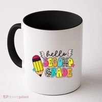 Hello Second Grade Team 2nd Grade Teacher Back To School Coffee Mug thumb 0