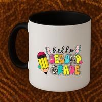 Hello Second Grade Team 2nd Grade Teacher Back To School Coffee Mug thumb 2