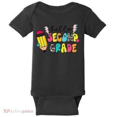 Hello Second Grade Team 2nd Grade Teacher Back To School Baby Bodysuit