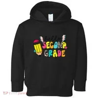 Hello Second Grade Team 2nd Grade Teacher Back To School Toddler Hoodie thumb 0