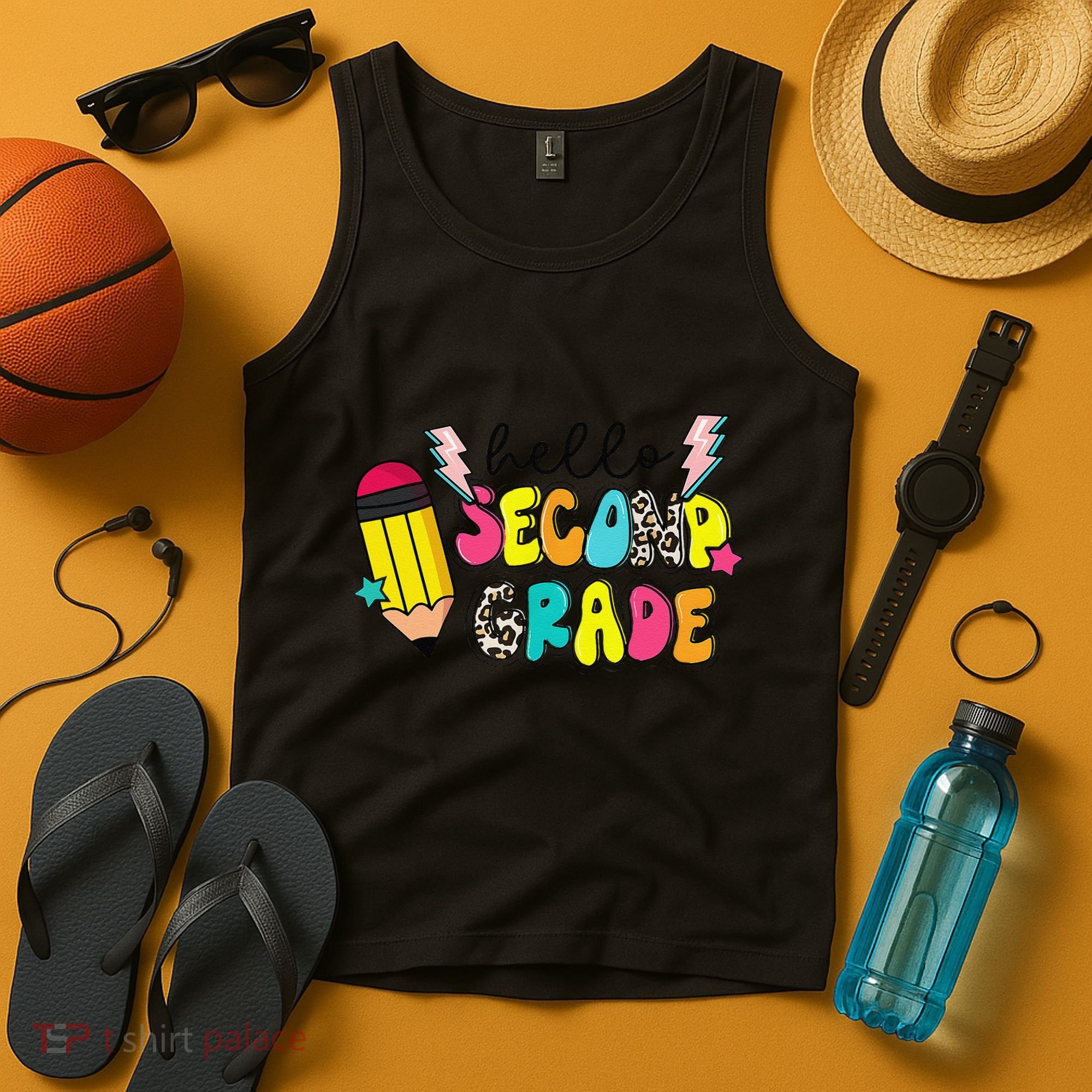 Hello Second Grade Team 2nd Grade Teacher Back To School Tank Top