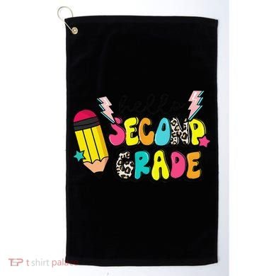 Hello Second Grade Team 2nd Grade Teacher Back To School Golf Towel