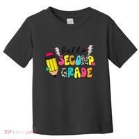 Hello Second Grade Team 2nd Grade Teacher Back To School Toddler T-Shirt thumb 0