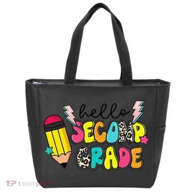Hello Second Grade Team 2nd Grade Teacher Back To School Tote Bag