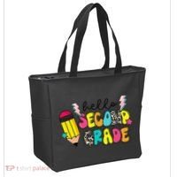 Hello Second Grade Team 2nd Grade Teacher Back To School Tote Bag thumb 2
