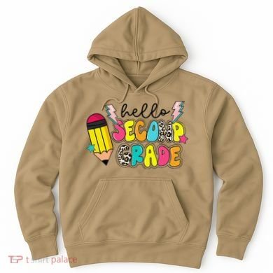 Hello Second Grade Team 2nd Grade Teacher Back To School Hoodie
