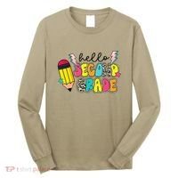 Hello Second Grade Team 2nd Grade Teacher Back To School Long Sleeve Shirt thumb 0