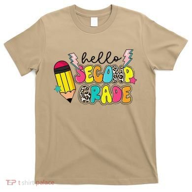 Hello Second Grade Team 2nd Grade Teacher Back To School T-Shirt