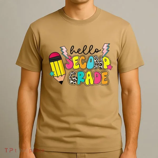 Hello Second Grade Team 2nd Grade Teacher Back To School T-Shirt