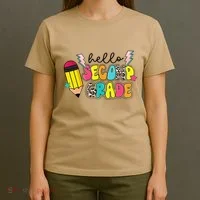 Hello Second Grade Team 2nd Grade Teacher Back To School T-Shirt thumb 4